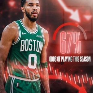 在线赌注-啥情况？塔图姆扣篮 网站预测他本赛季复出概率却从87%降到67%